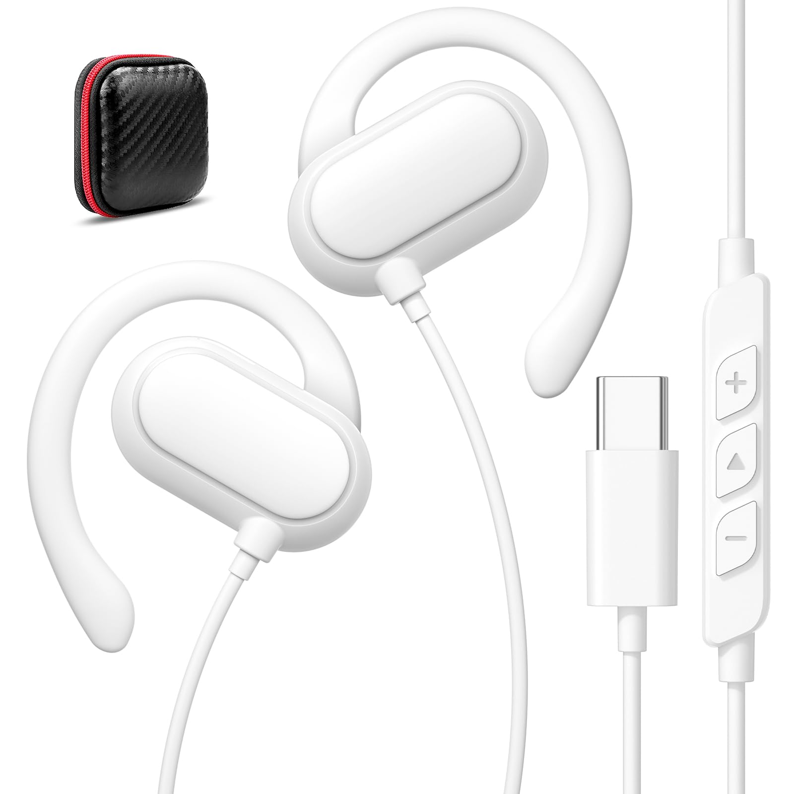 Amazon.co.jp: USB C ヘッドホン 有線イヤホン オープンオーバーイヤー